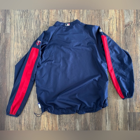 Minnesota Twins Majestic Cool Base 1/4 Zip Pullover Jacket Mens M Windbreaker - Picture 2 of 10